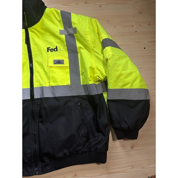 FedEx Reflective Winter MCR Safety Luminator Jacket High Res Uniform 2XL - Picture 3 of 12